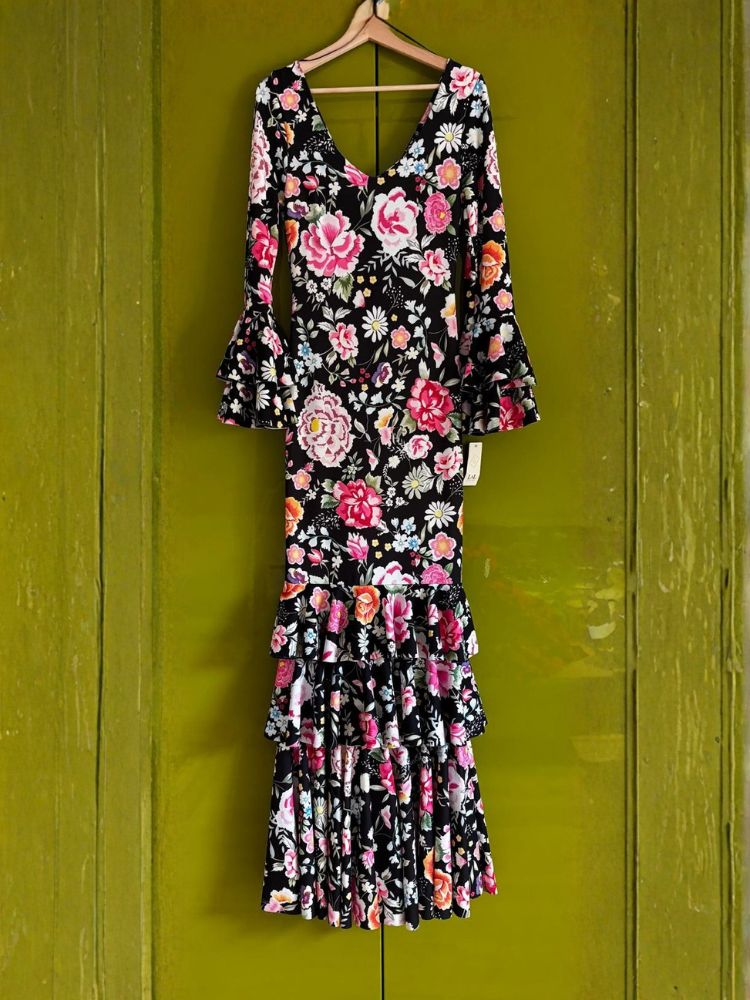 Florales Flamencokleid